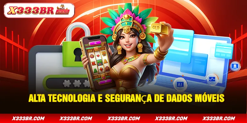Alta tecnologia e segurança de dados móveis