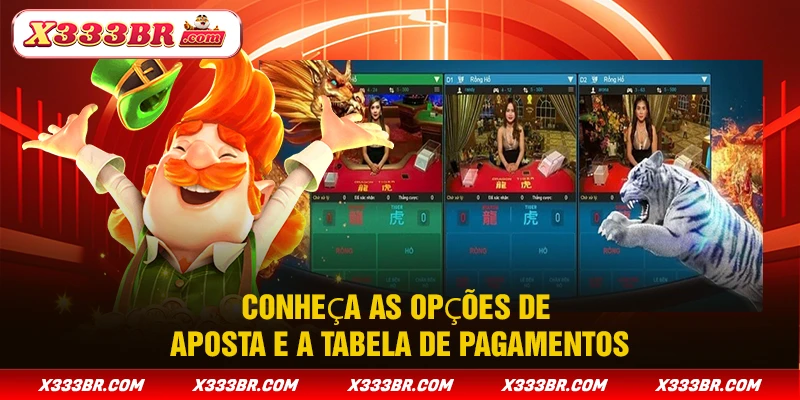 Conheça as opções de aposta e a tabela de pagamentos