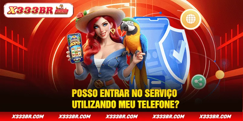 Posso entrar no serviço utilizando meu telefone?