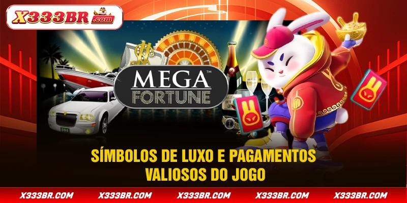 Símbolos de luxo e pagamentos valiosos do jogo